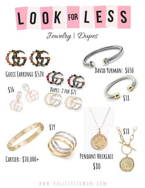 luxury jewelry dupes.